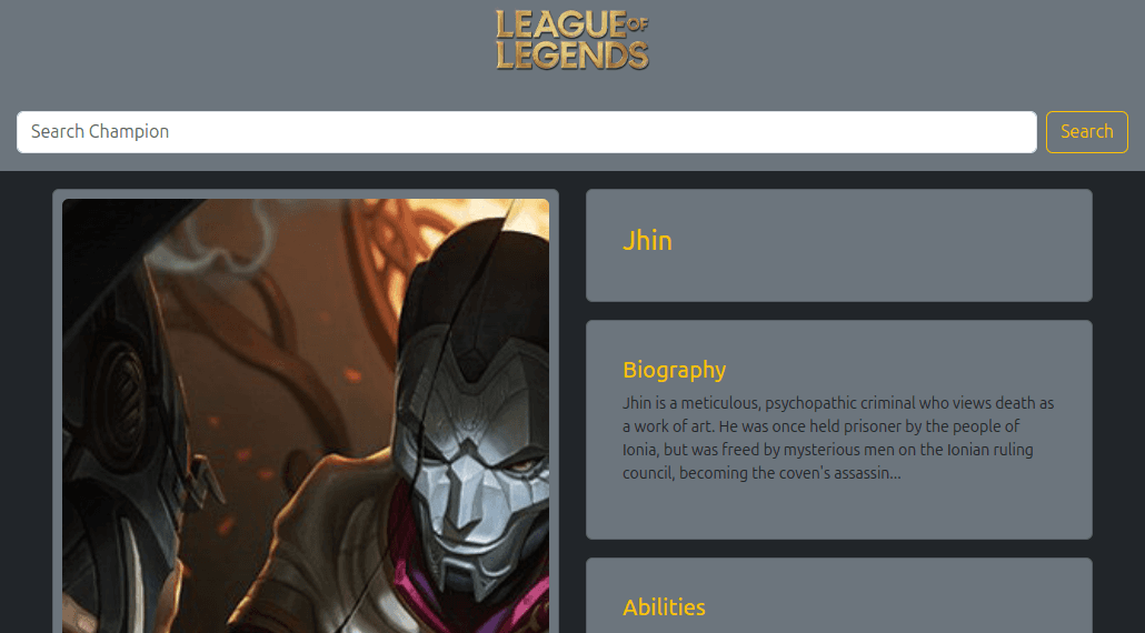 LOL fetch API
